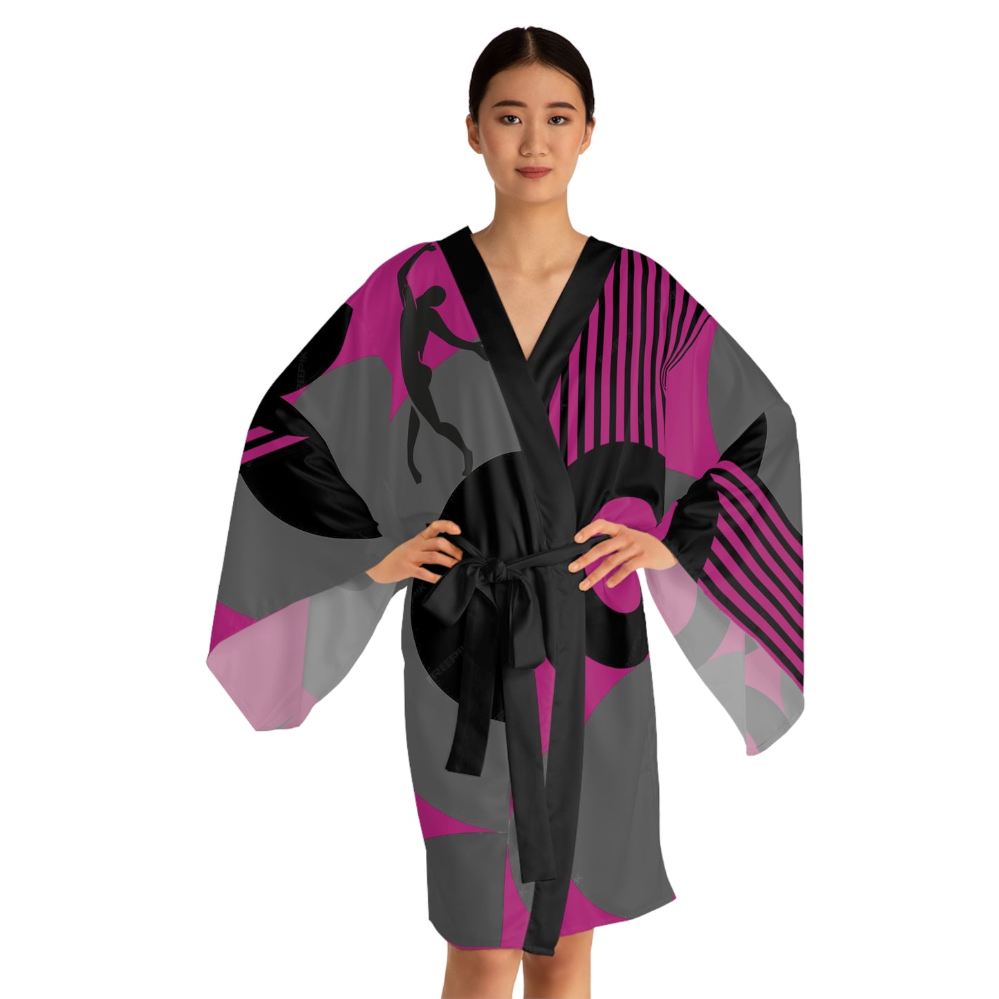 Long Sleeve SOLSTICE BAUHAUS Kimono Robe (AOP)