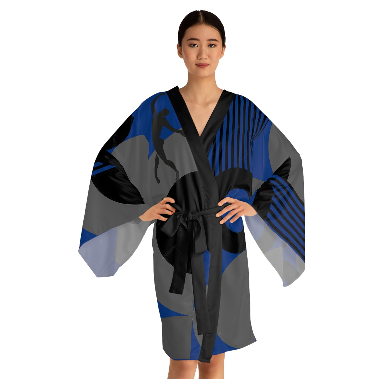 Long Sleeve SOLSTICE BAUHAUS Kimono Robe (AOP)