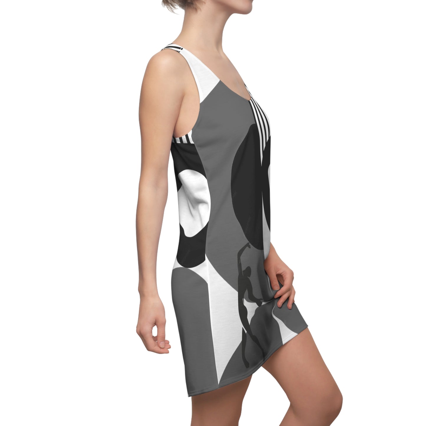 Women's BAUHAUS Cut & Sew Racerback Dress (AOP)