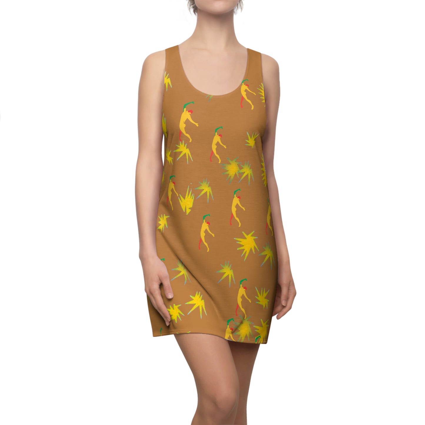 Women's Matisse Stars Cut & Sew Racerback Dress (AOP)
