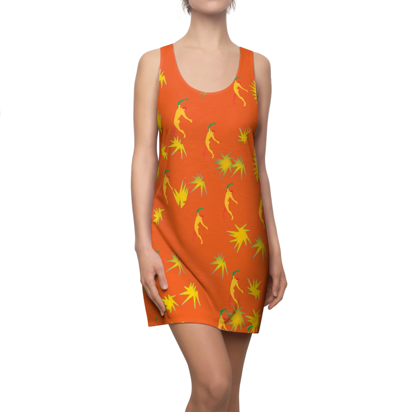 Women's Matisse Stars Cut & Sew Racerback Dress (AOP)