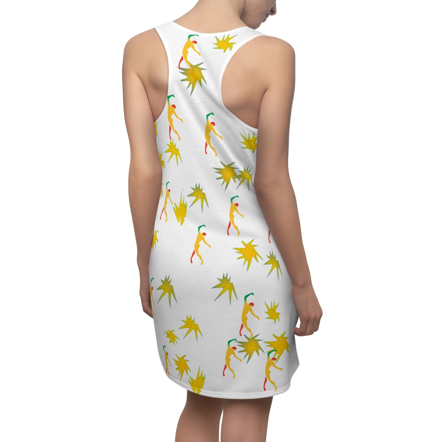 Women's Matisse Stars Cut & Sew Racerback Dress (AOP)