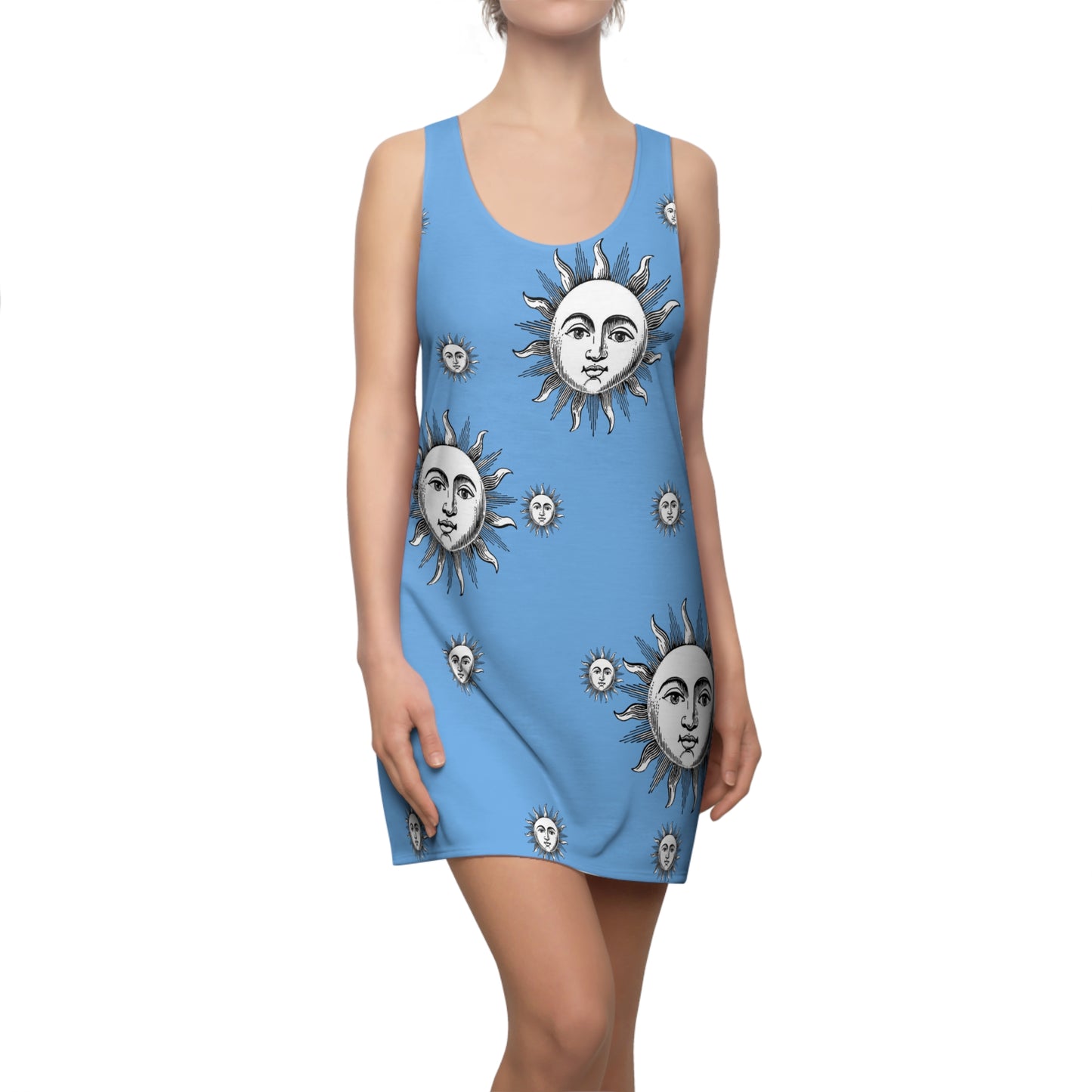 Women's Solstice Sun W Cut & Sew Racerback Dress (AOP)