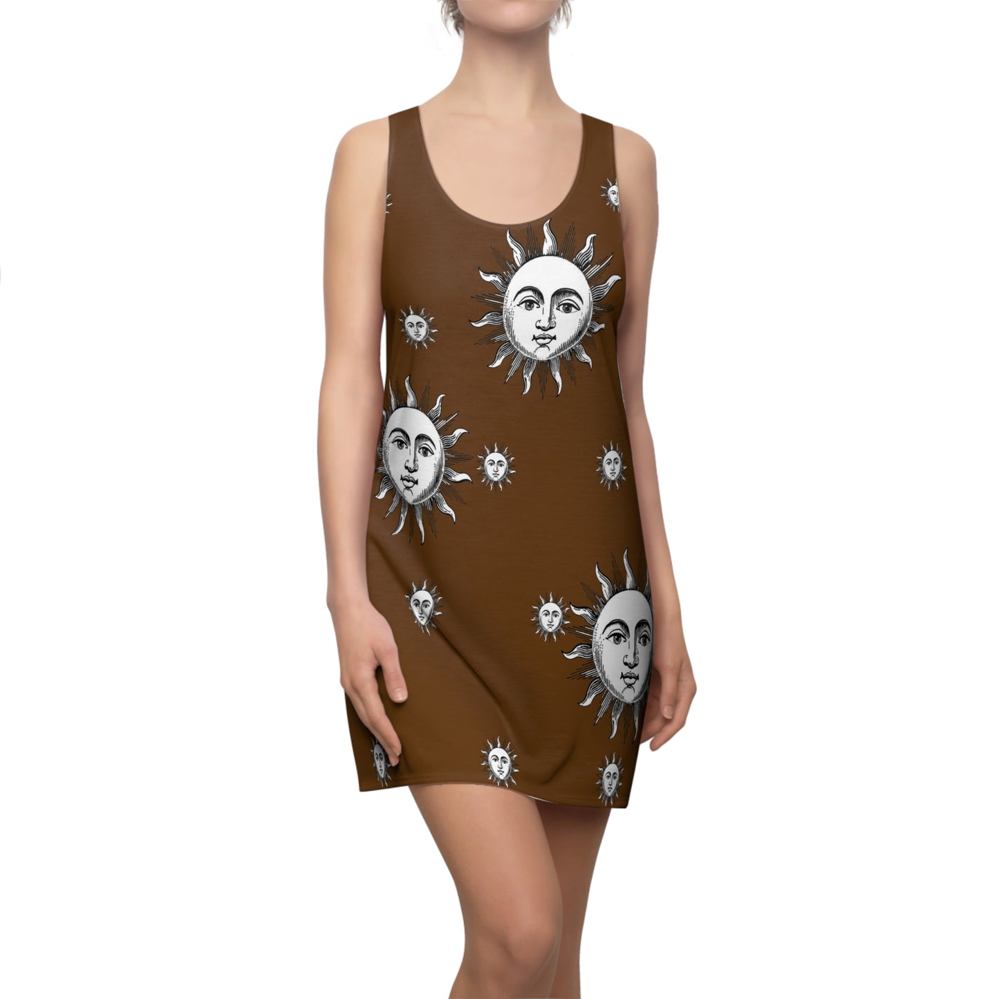 Women's Solstice Sun W Cut & Sew Racerback Dress (AOP)