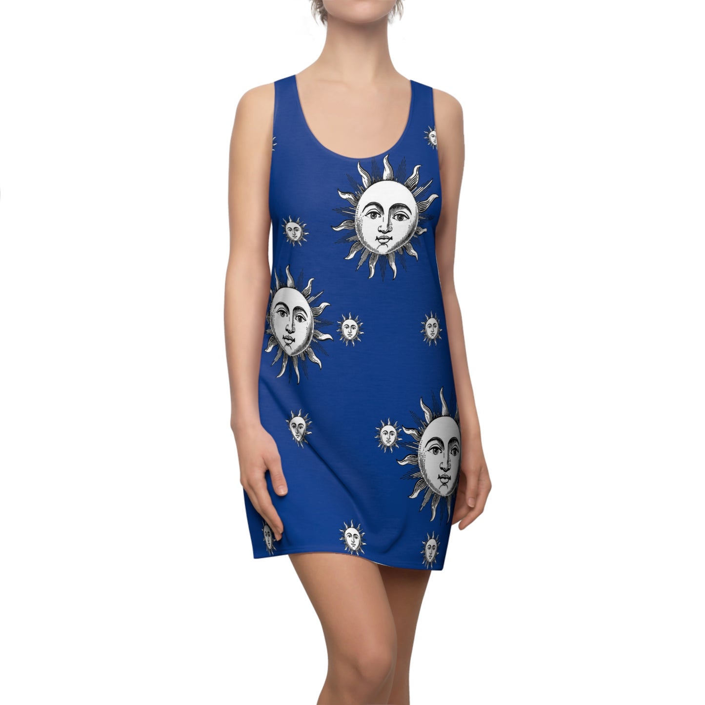 Women's Solstice Sun W Cut & Sew Racerback Dress (AOP)