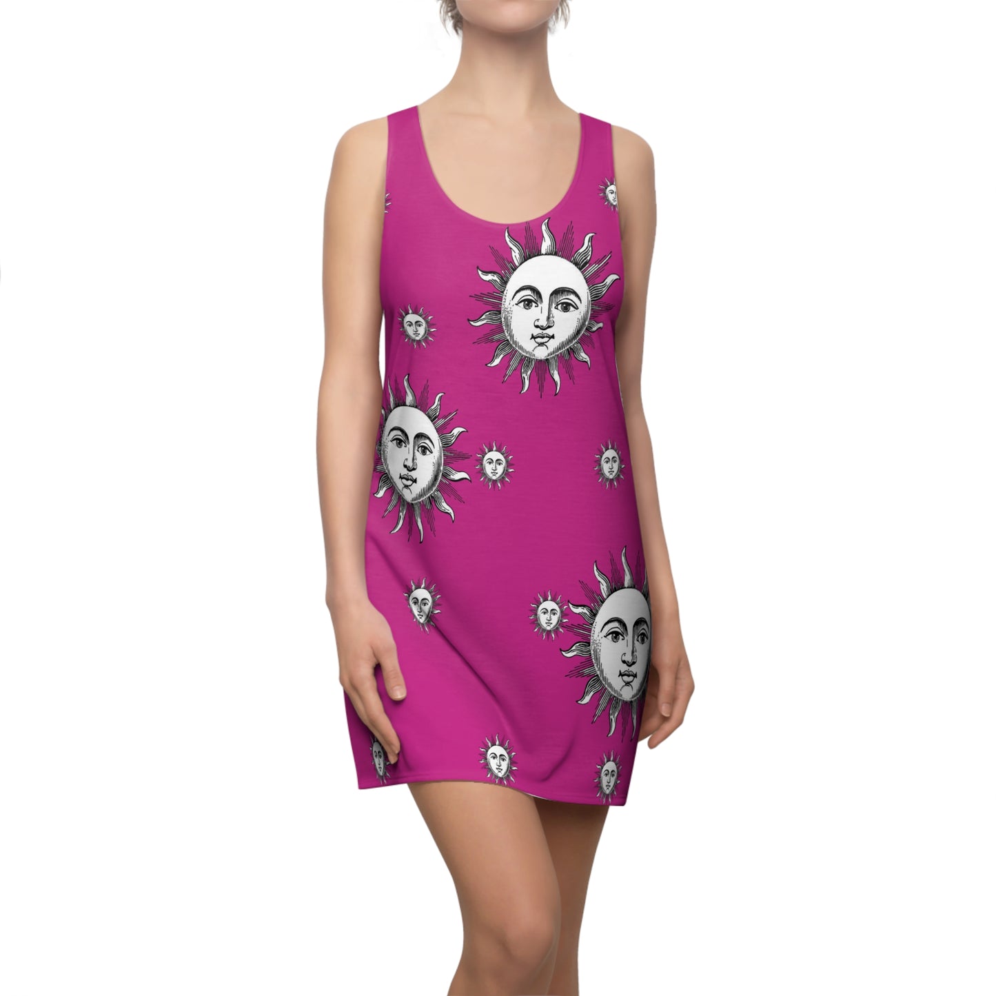 Women's Solstice Sun W Cut & Sew Racerback Dress (AOP)