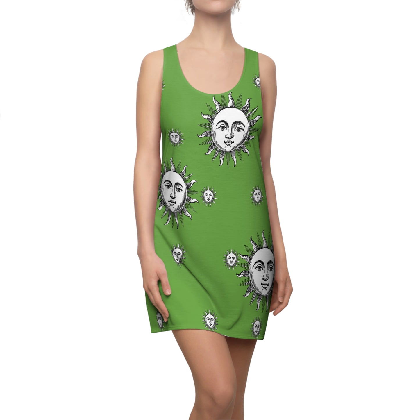 Women's Solstice Sun W Cut & Sew Racerback Dress (AOP)