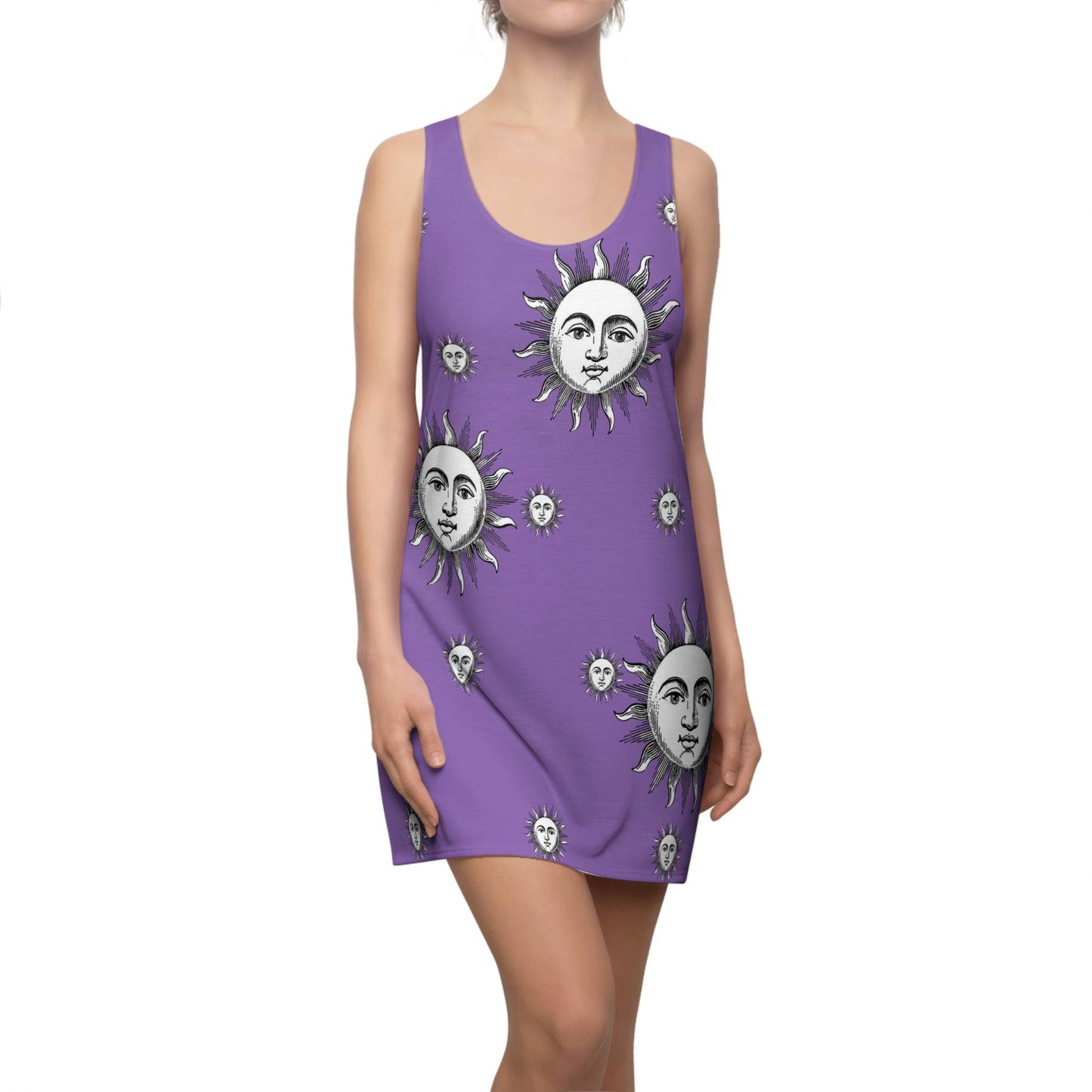 Women's Solstice Sun W Cut & Sew Racerback Dress (AOP)