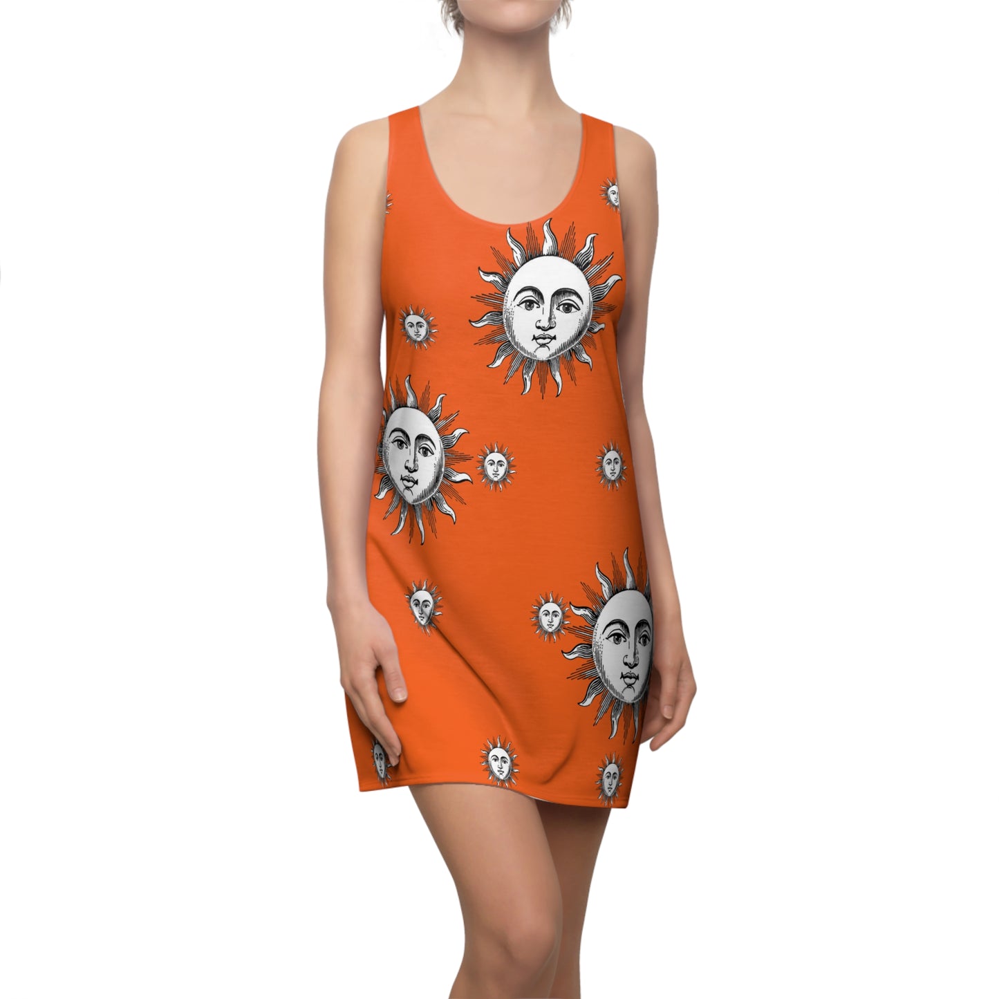 Women's Solstice Sun W Cut & Sew Racerback Dress (AOP)