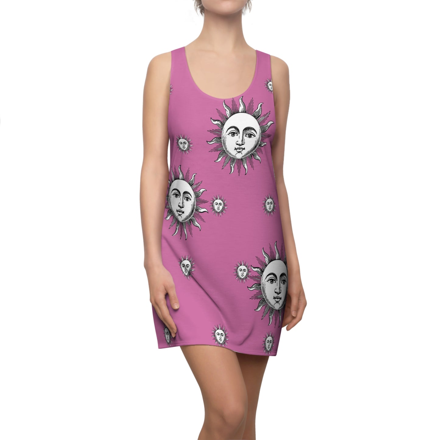 Women's Solstice Sun W Cut & Sew Racerback Dress (AOP)