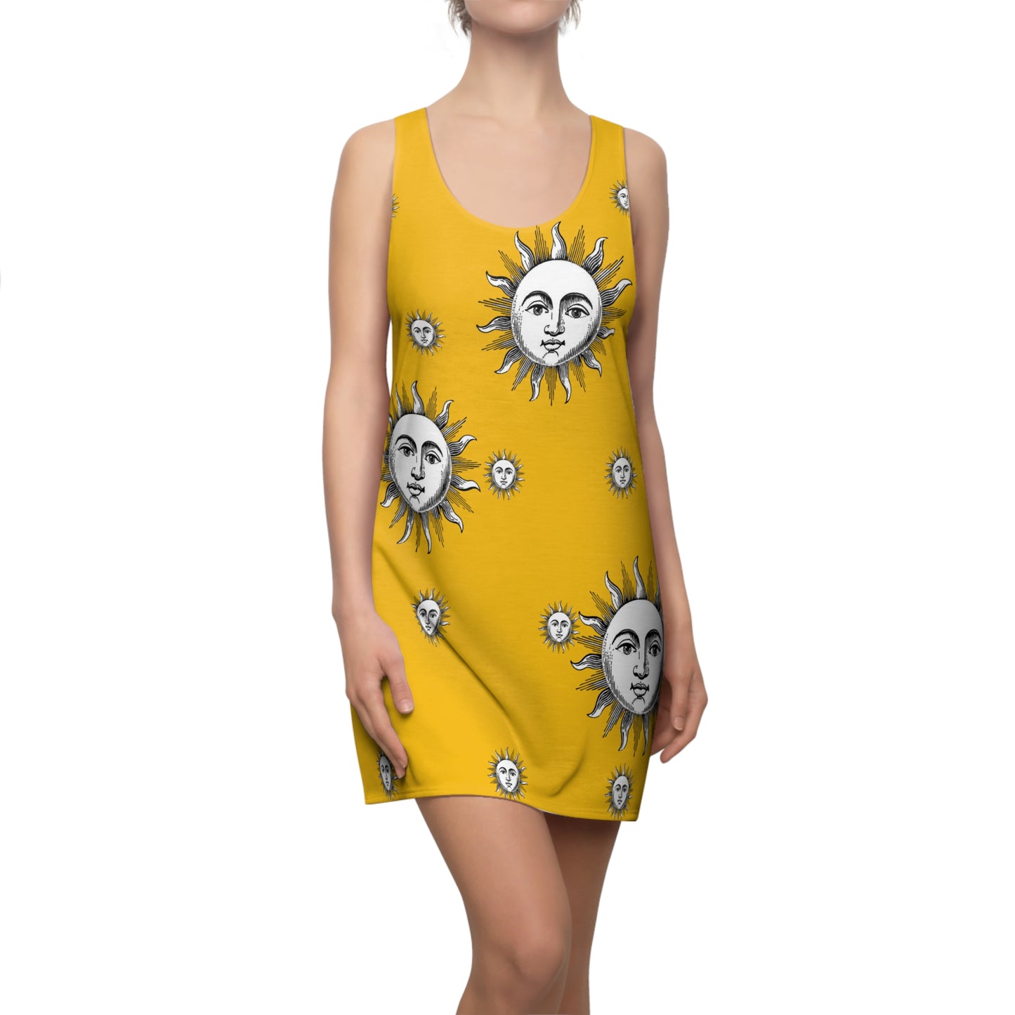 Women's Solstice Sun W Cut & Sew Racerback Dress (AOP)