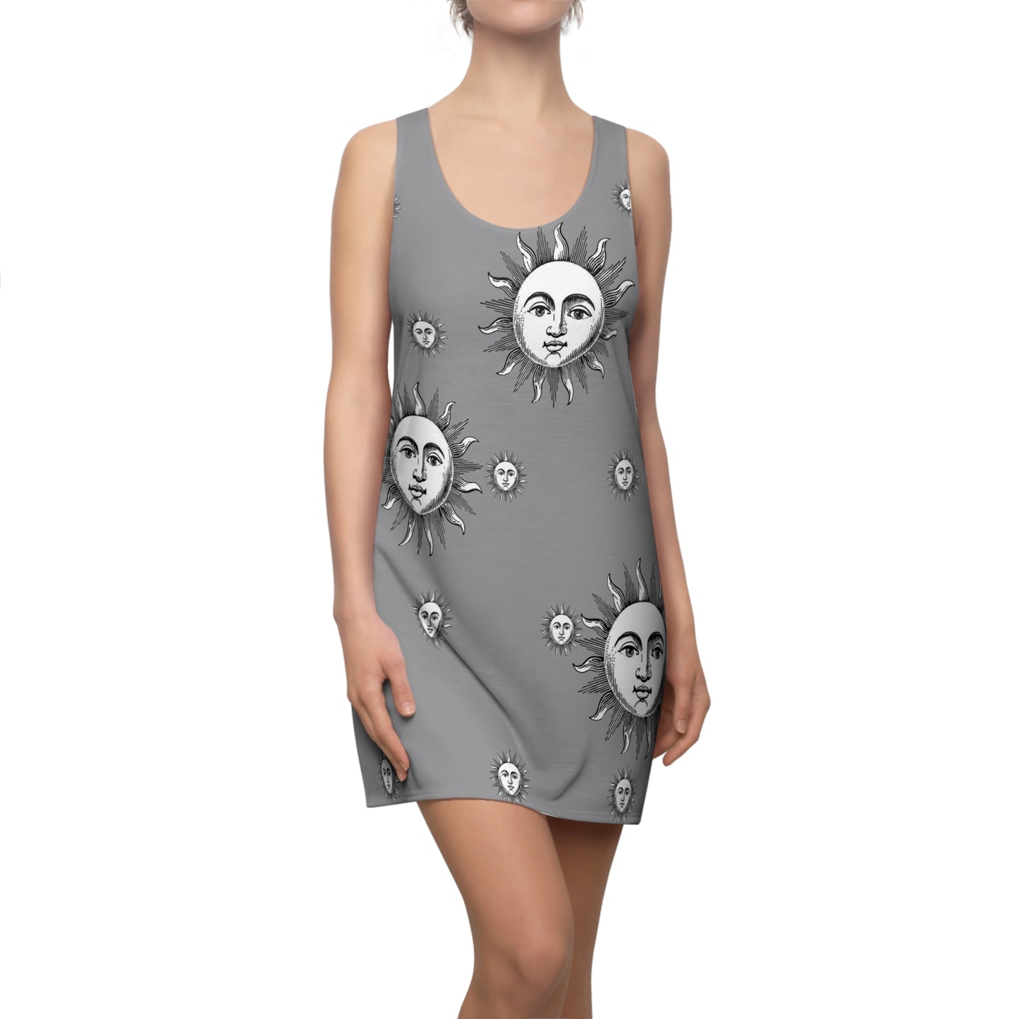 Women's Solstice Sun W Cut & Sew Racerback Dress (AOP)