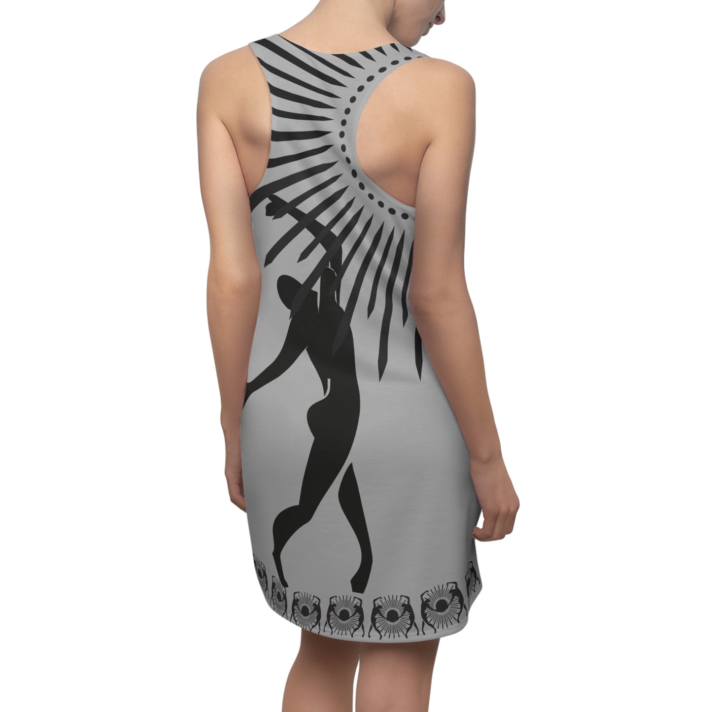 Women's Solstice Dancer Sun W Cut & Sew Racerback Dress (AOP)