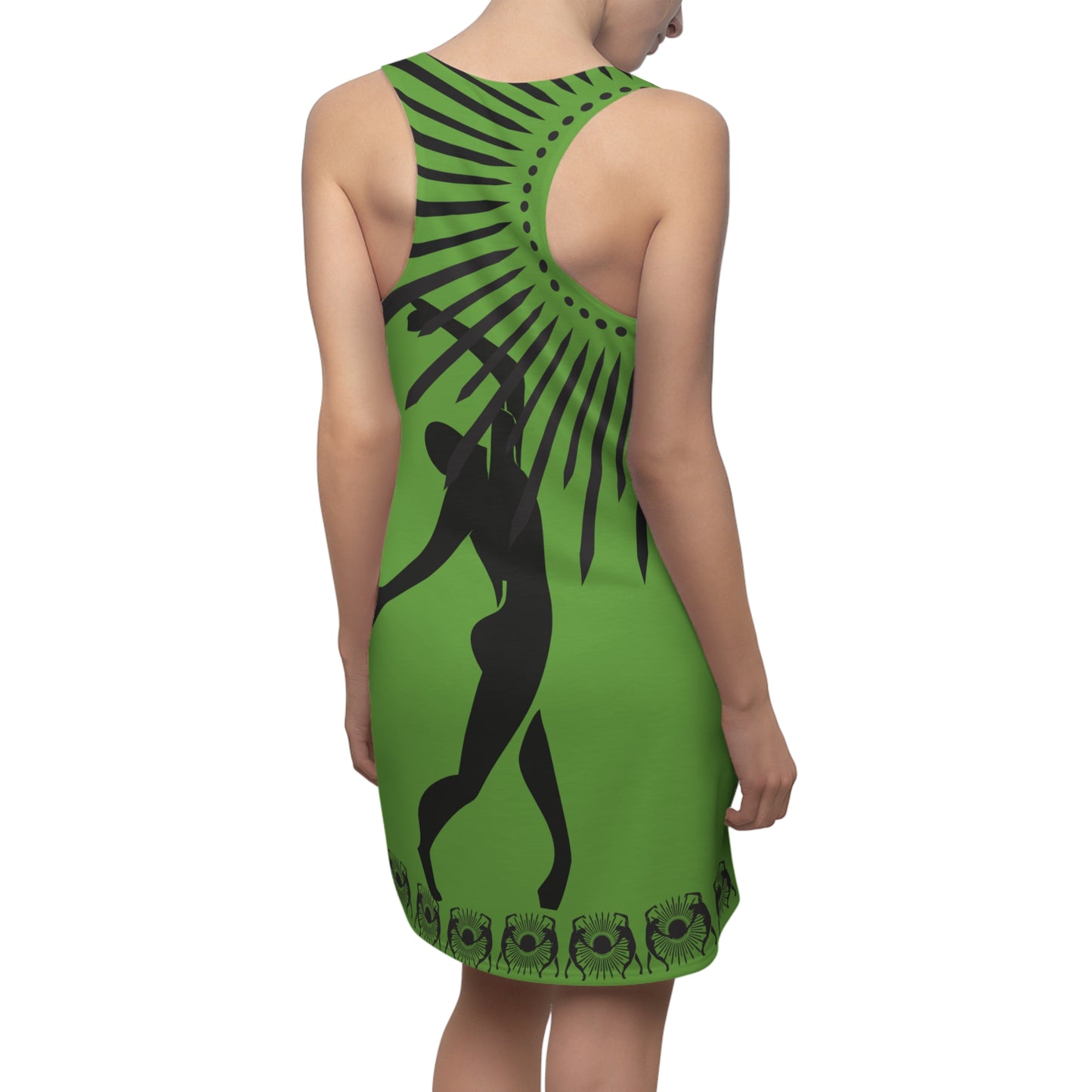 Women's Solstice Dancer Sun W Cut & Sew Racerback Dress (AOP)