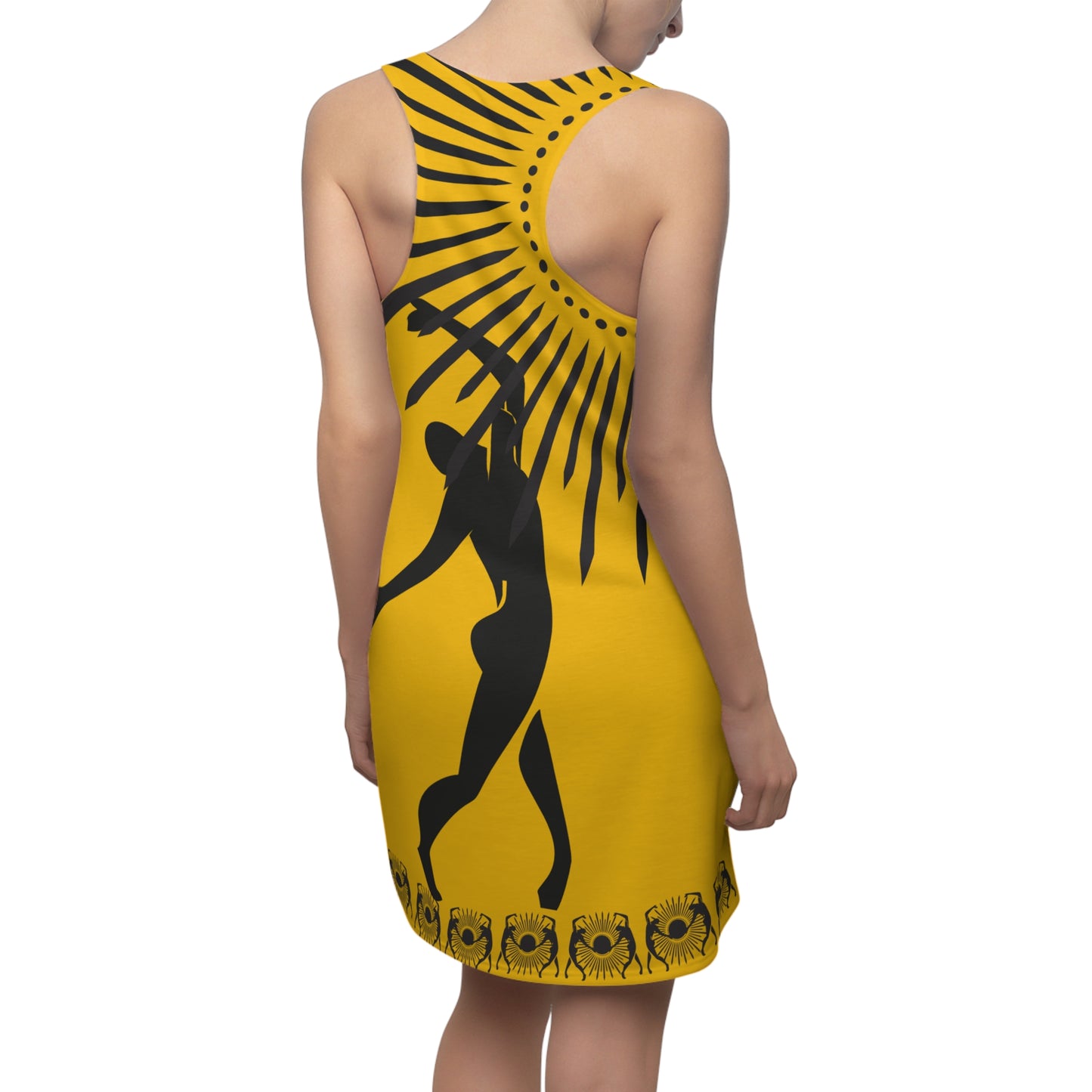Women's Solstice Dancer Sun W Cut & Sew Racerback Dress (AOP)