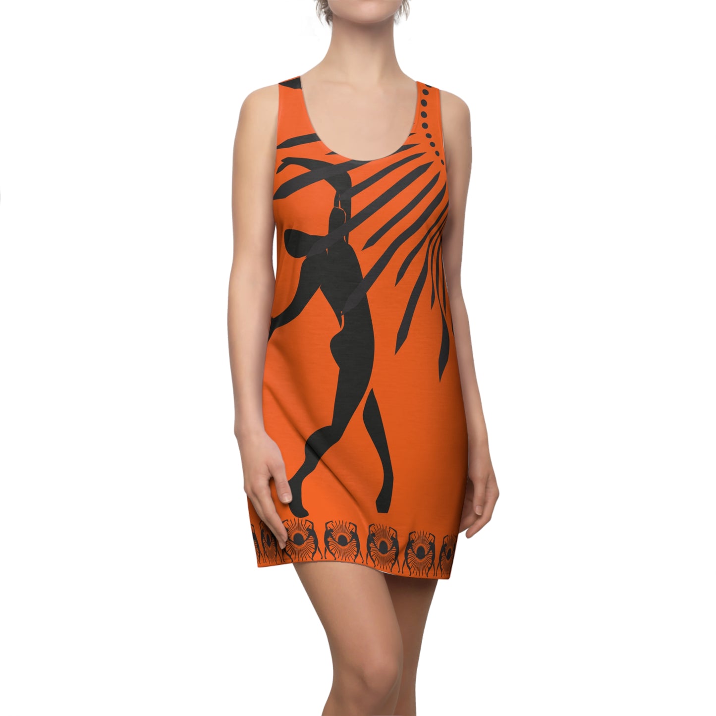 Women's Solstice Dancer Sun W Cut & Sew Racerback Dress (AOP)