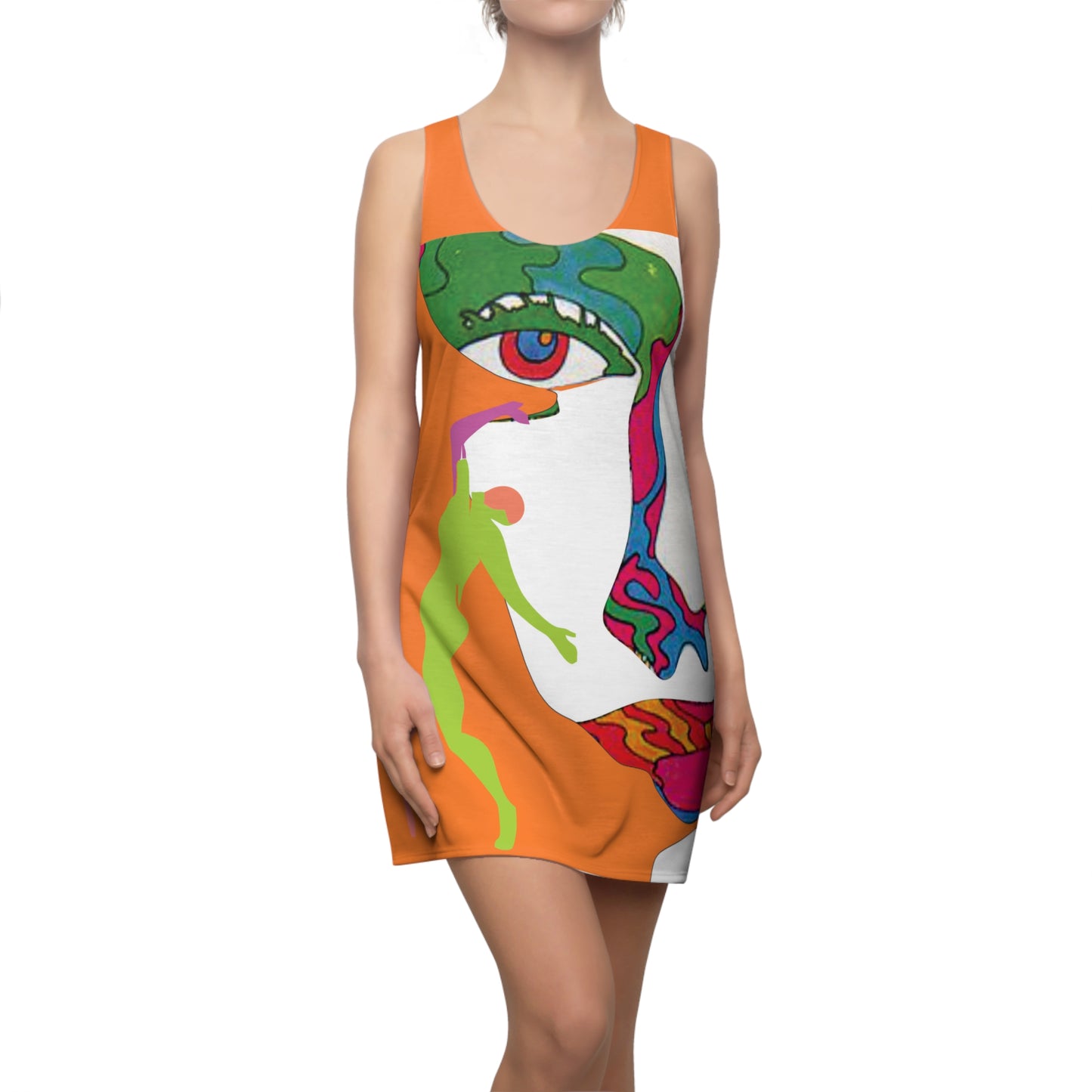 Women's POP ART Cut & Sew Racerback Dress (AOP)