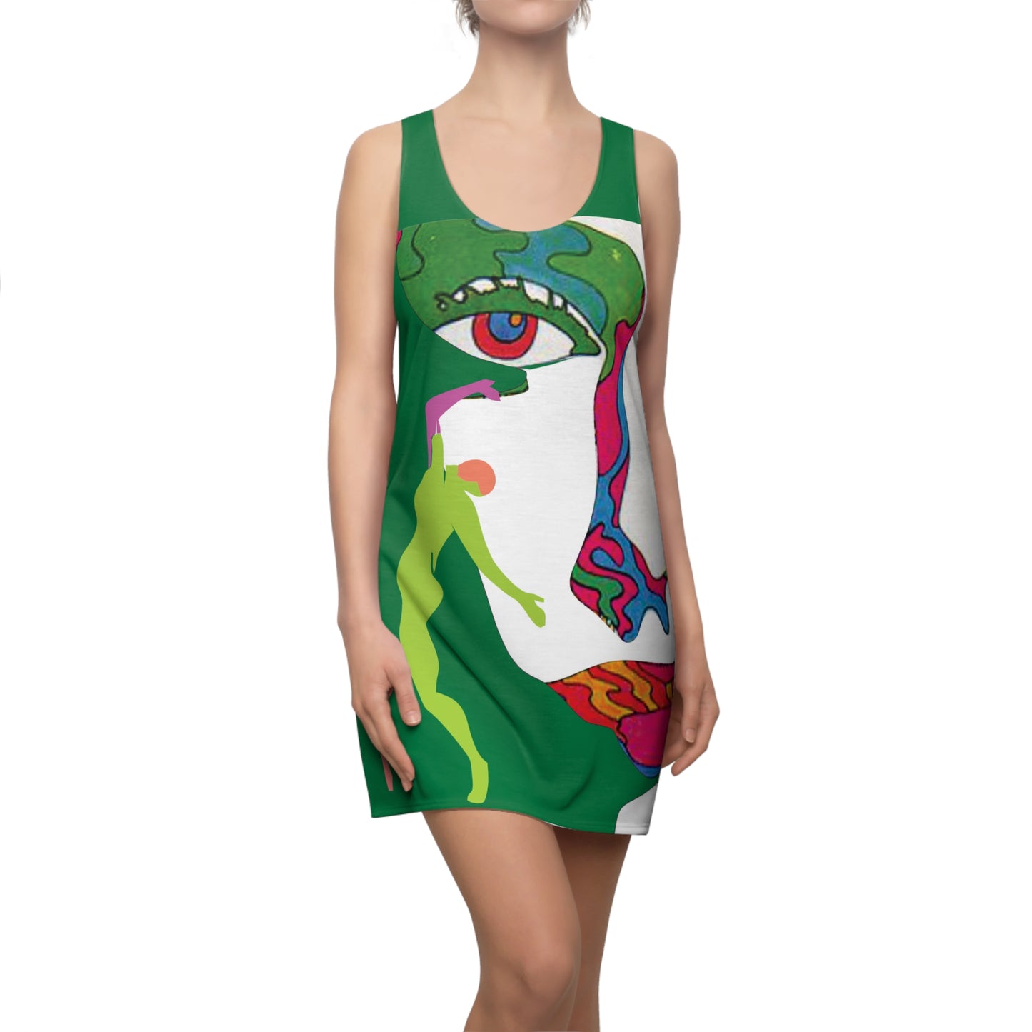 Women's POP ART Cut & Sew Racerback Dress (AOP)
