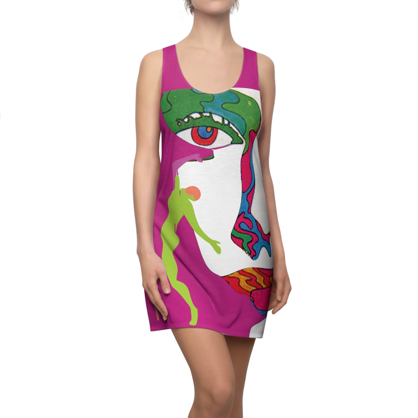 Women's POP ART Cut & Sew Racerback Dress (AOP)