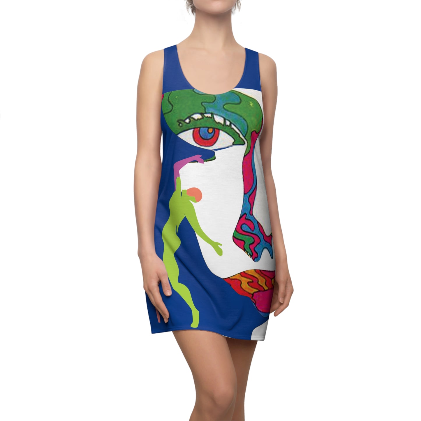 Women's POP ART Cut & Sew Racerback Dress (AOP)