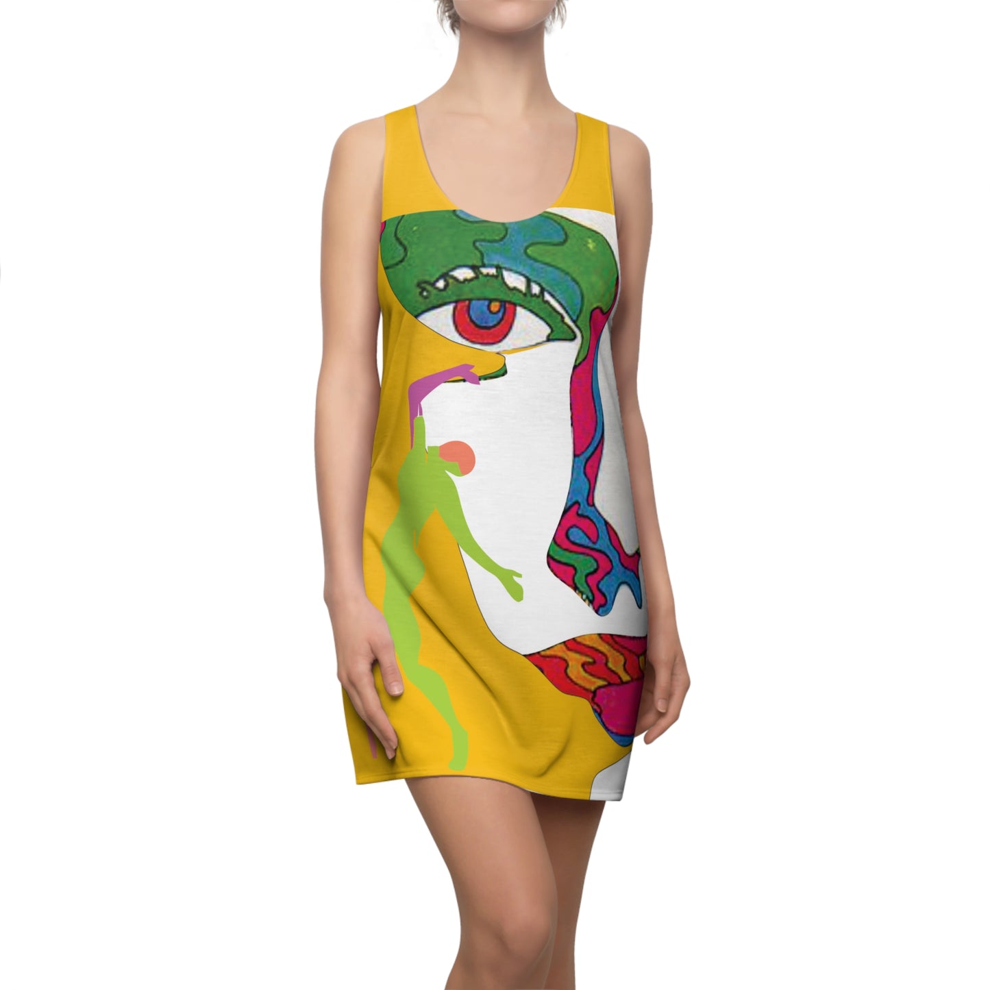 Women's POP ART Cut & Sew Racerback Dress (AOP)