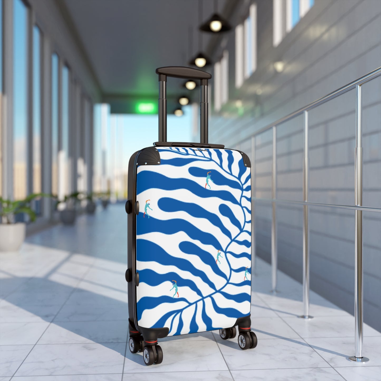 SOLSTICE Matisse blue leave with dancers Suitcase