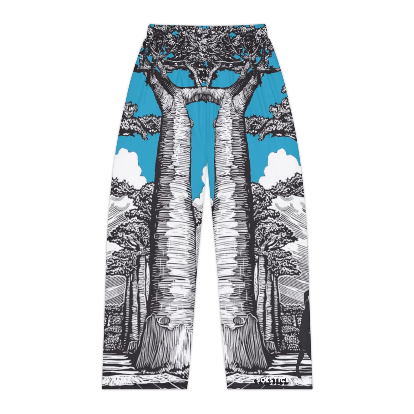 Women's BAOBAB turquoise Pajama Pants (AOP)