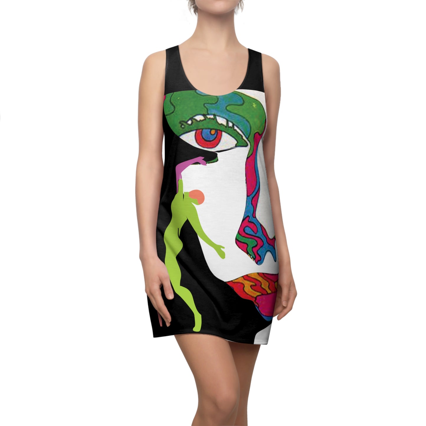 Women's POP ART Cut & Sew Racerback Dress (AOP)