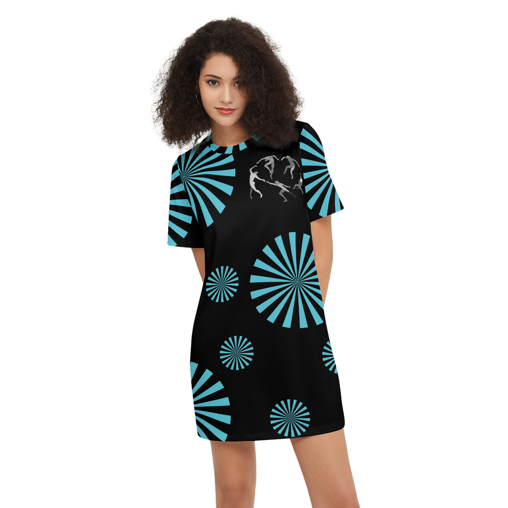 Solstice Women's Short-Sleeve T-Shirt Dress-Heavyweight 225g