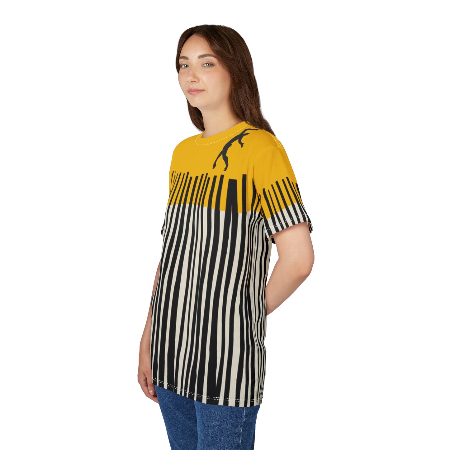 SOLSTICE Bamboo Unisex yellow Cut & Sew Tee (AOP)