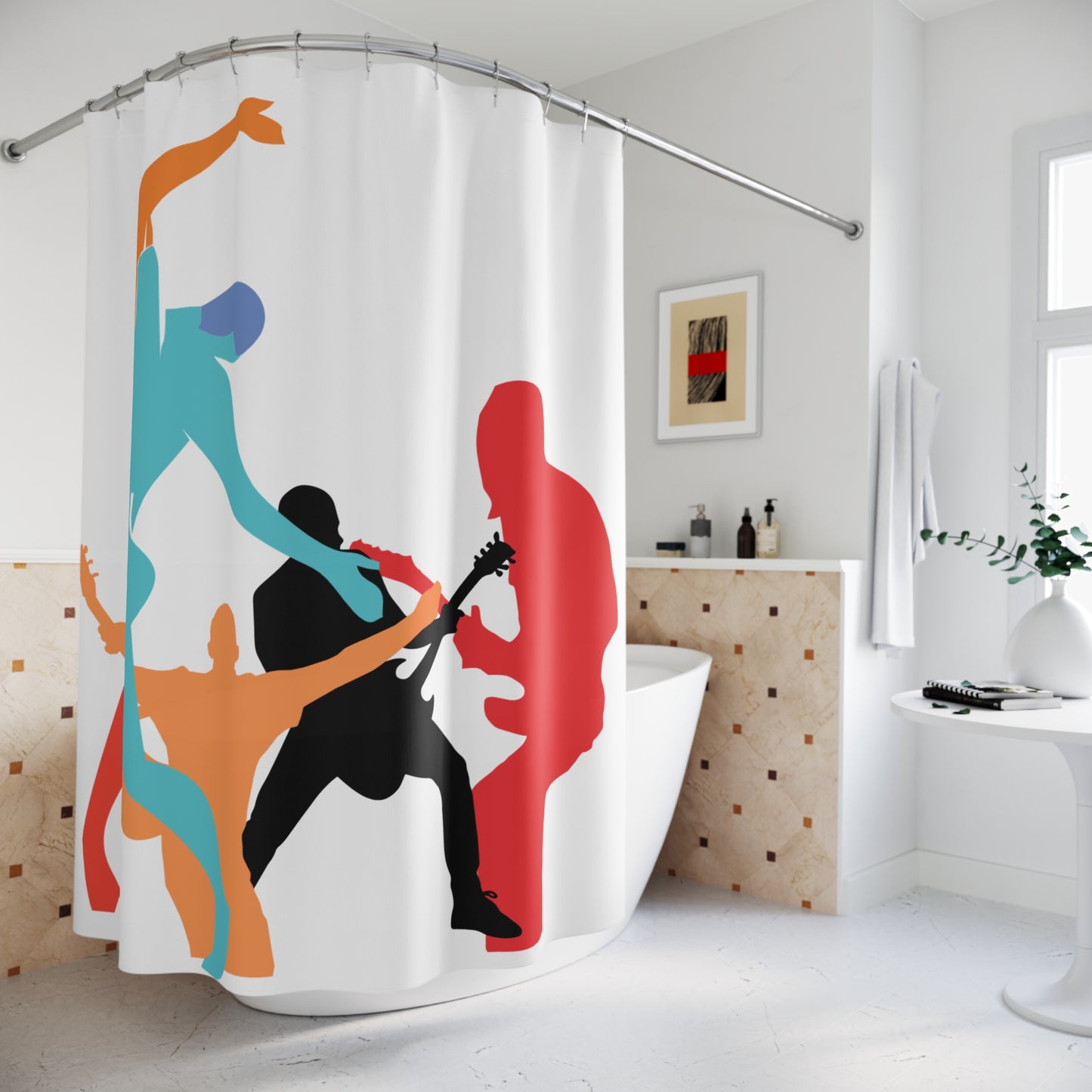SOLSTICE dancer Shower Curtain band 1