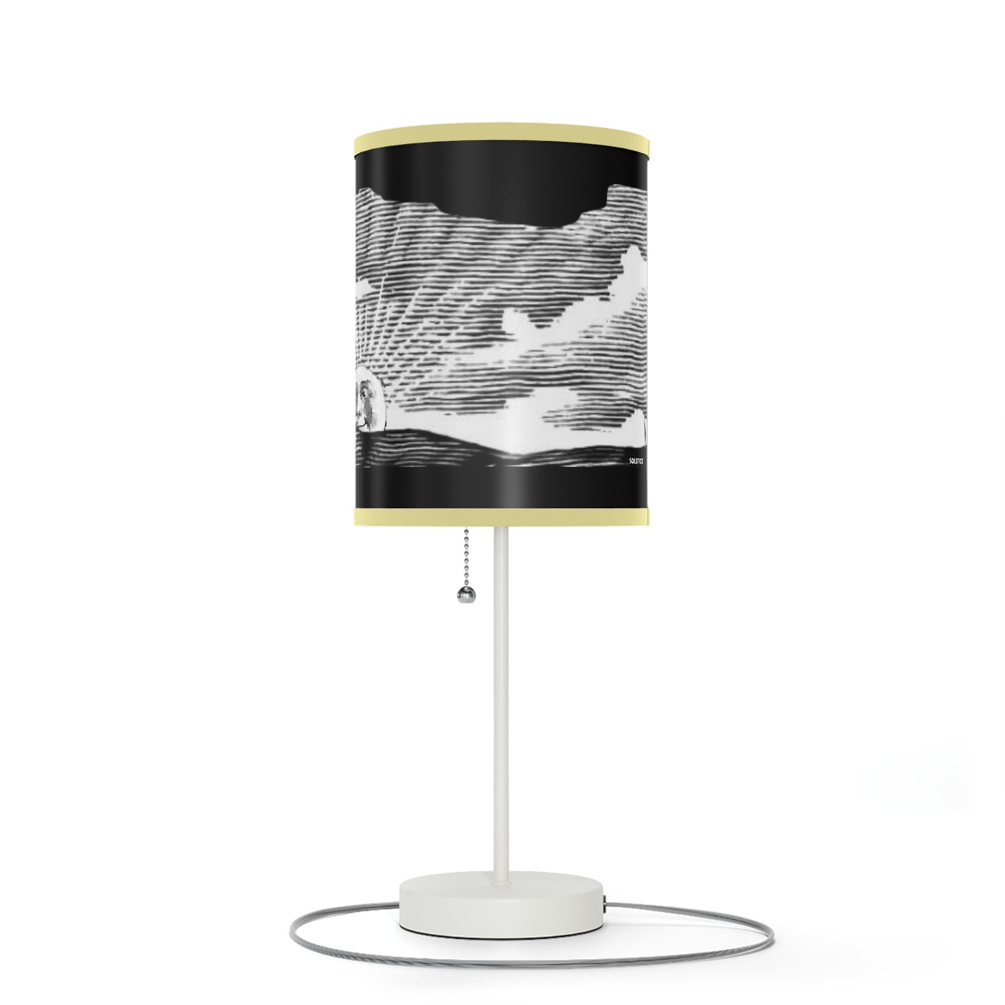 Solstice Engraved Sunrise Lamp on a Stand, US|CA plug