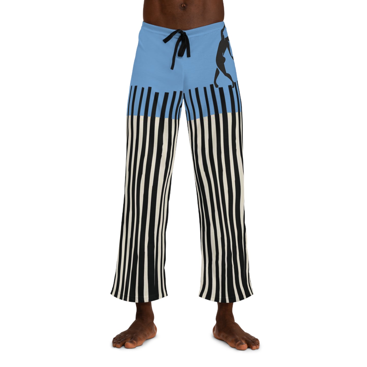 SOLSTICE Bamboo Men's Pajama Light Blue Pants (AOP)