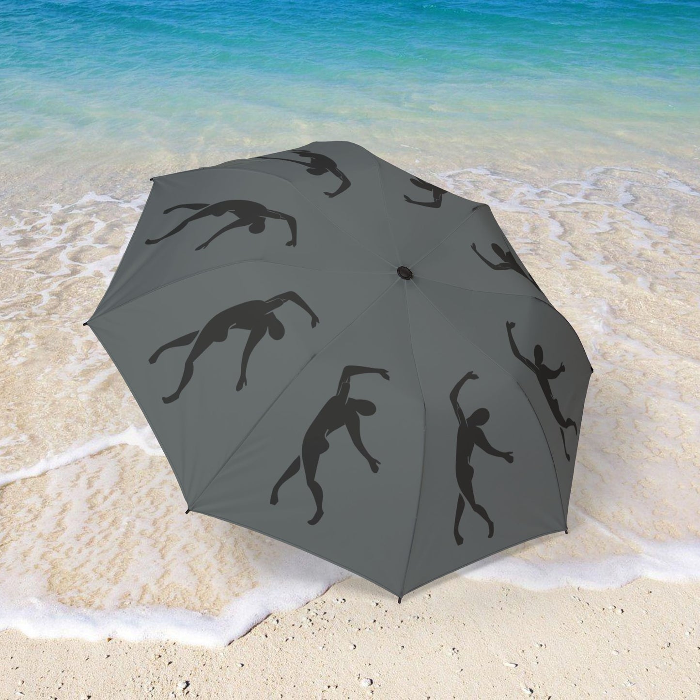 GRAY SOLSTICE MATISSE DANCER Semi-Automatic Foldable Umbrella