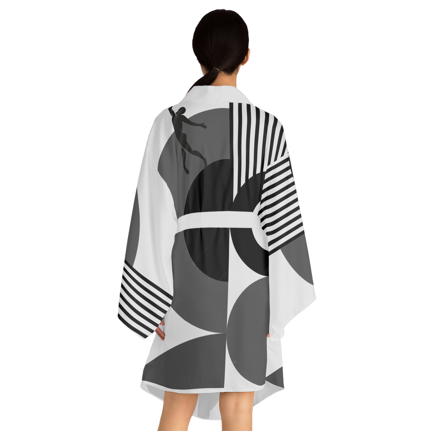 Long Sleeve SOLSTICE BAUHAUS Kimono Robe (AOP)