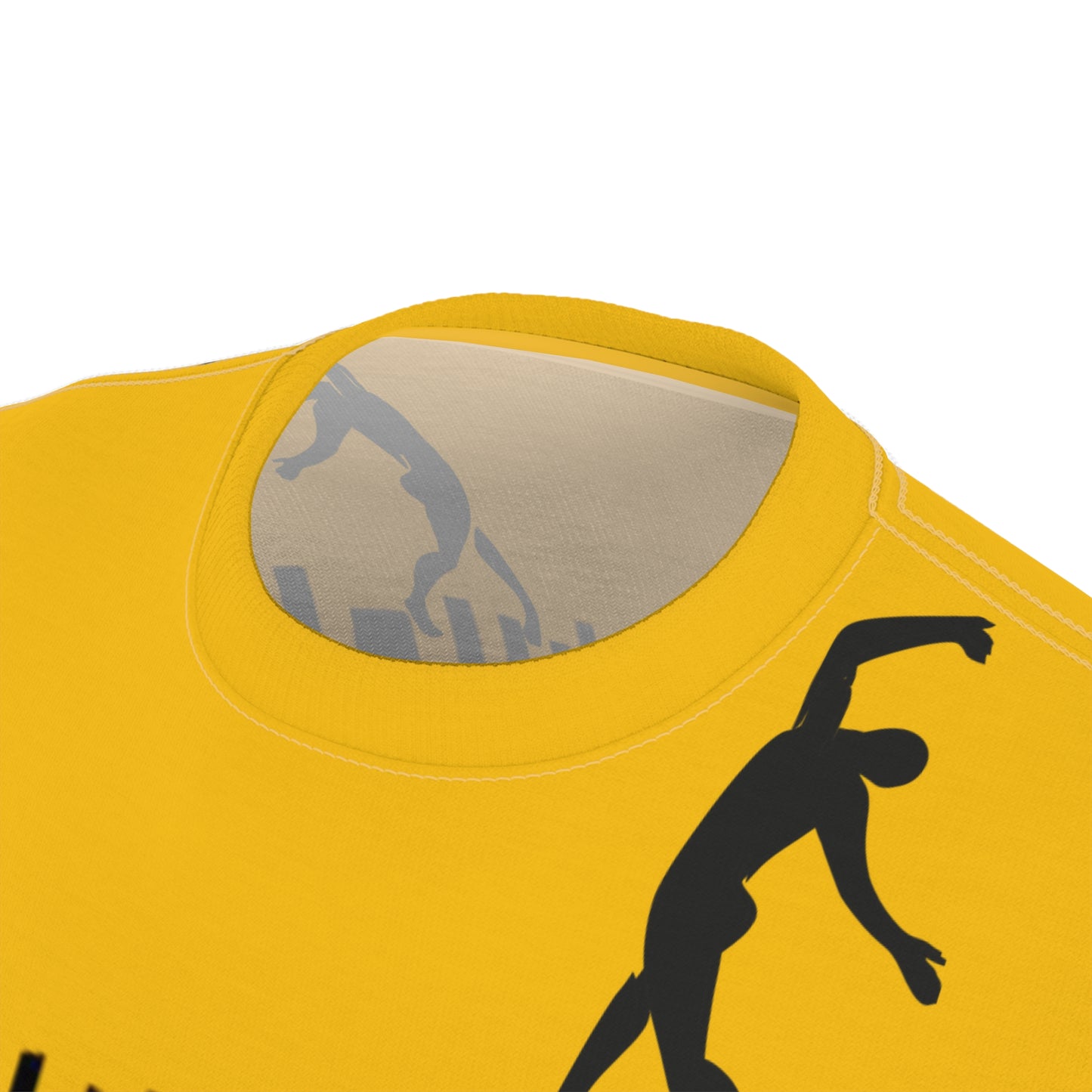 SOLSTICE Bamboo Unisex yellow Cut & Sew Tee (AOP)