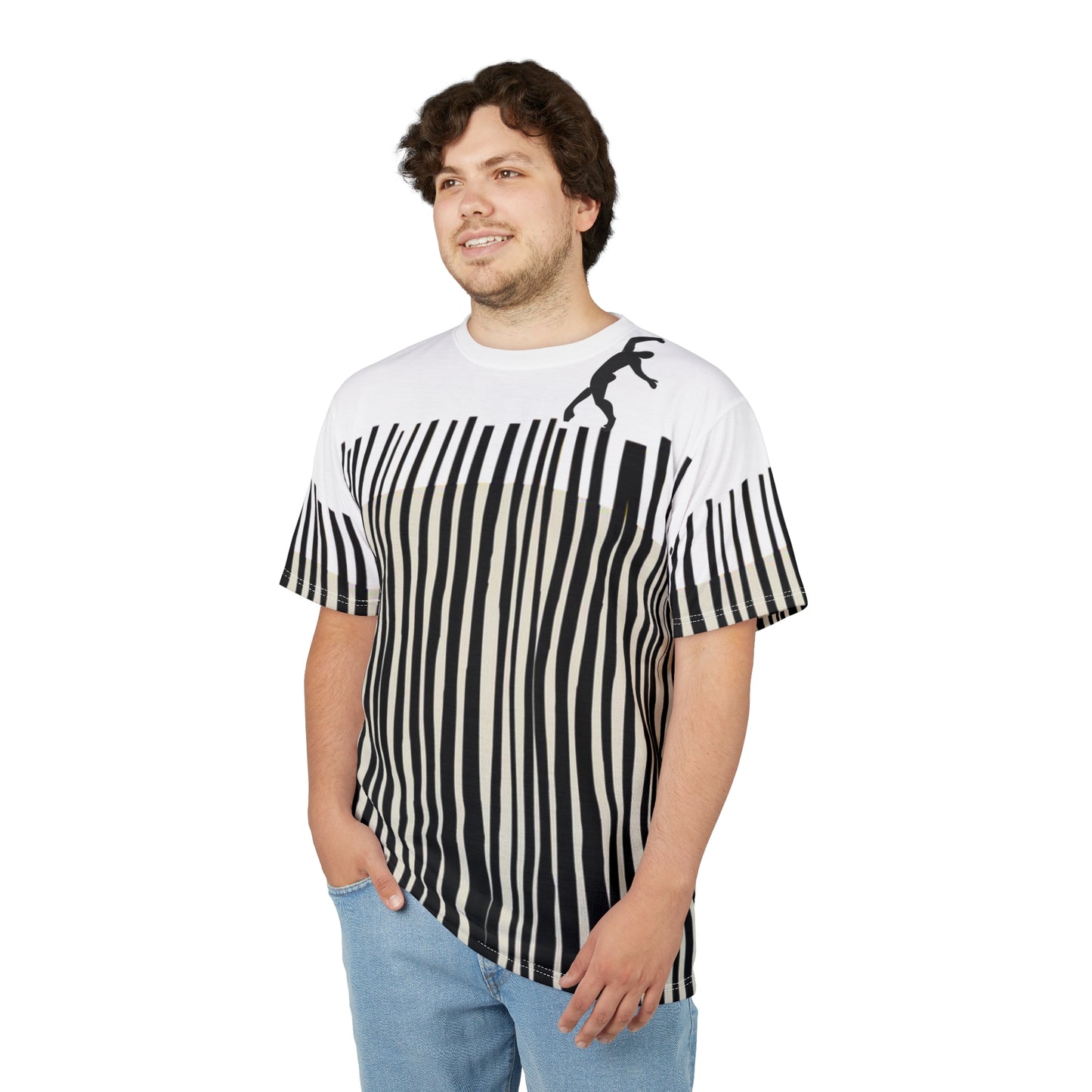 SOLSTICE Bamboo Unisex white Cut & Sew Tee (AOP)