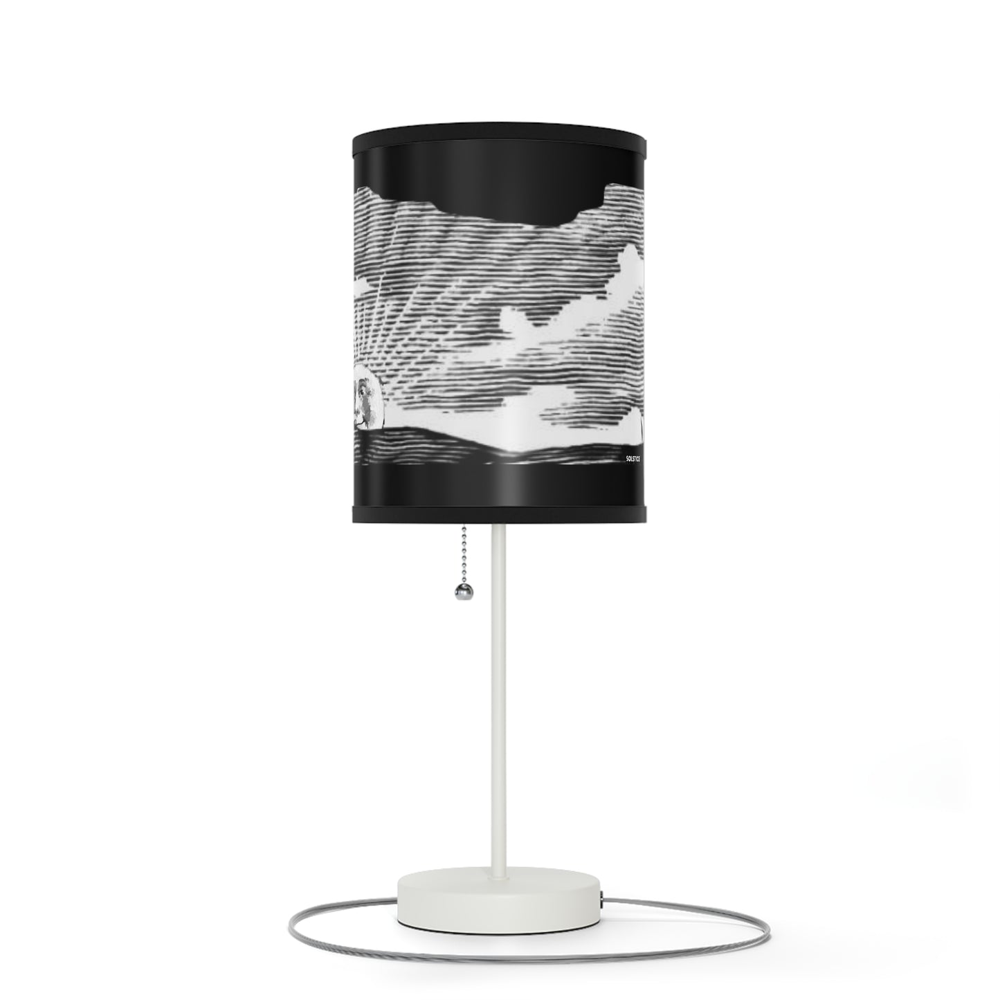 Solstice Engraved Sunrise Lamp on a Stand, US|CA plug