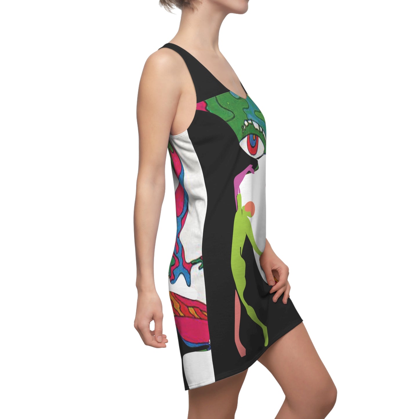 Women's POP ART Cut & Sew Racerback Dress (AOP)