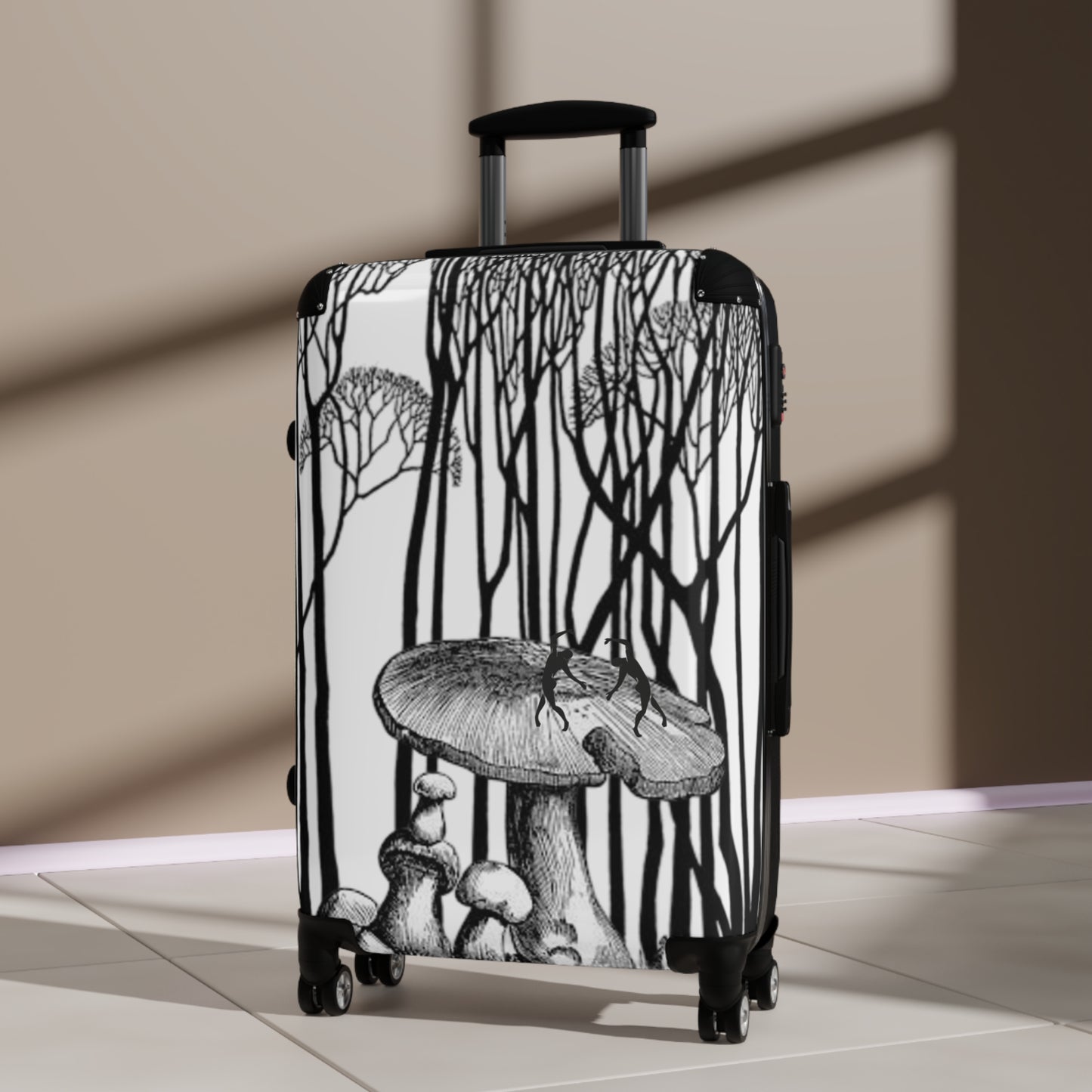 SOLSTICE Trees and Mushrooms with Matisse dancers Suitcase