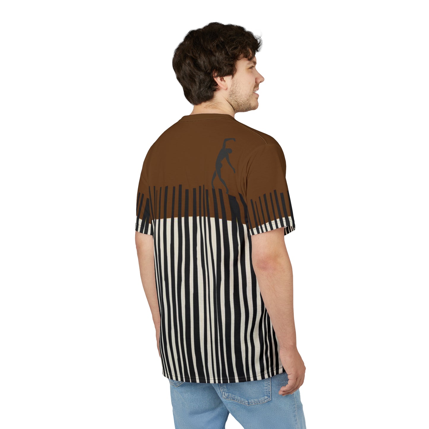 SOLSTICE Bamboo brown Unisex Cut & Sew Tee (AOP)