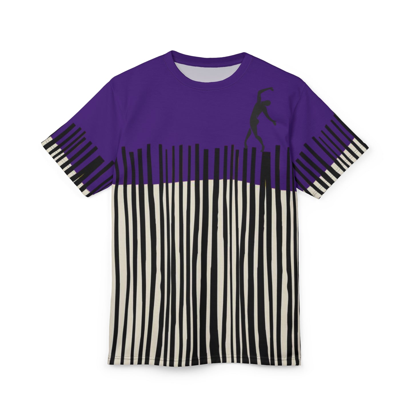 SOLSTICE Bamboo purple Unisex Cut & Sew Tee (AOP)
