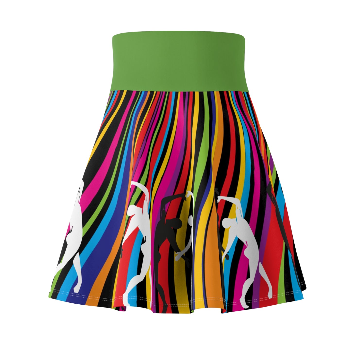 SOLSTICE Waves Dance Skater Skirt (AOP)