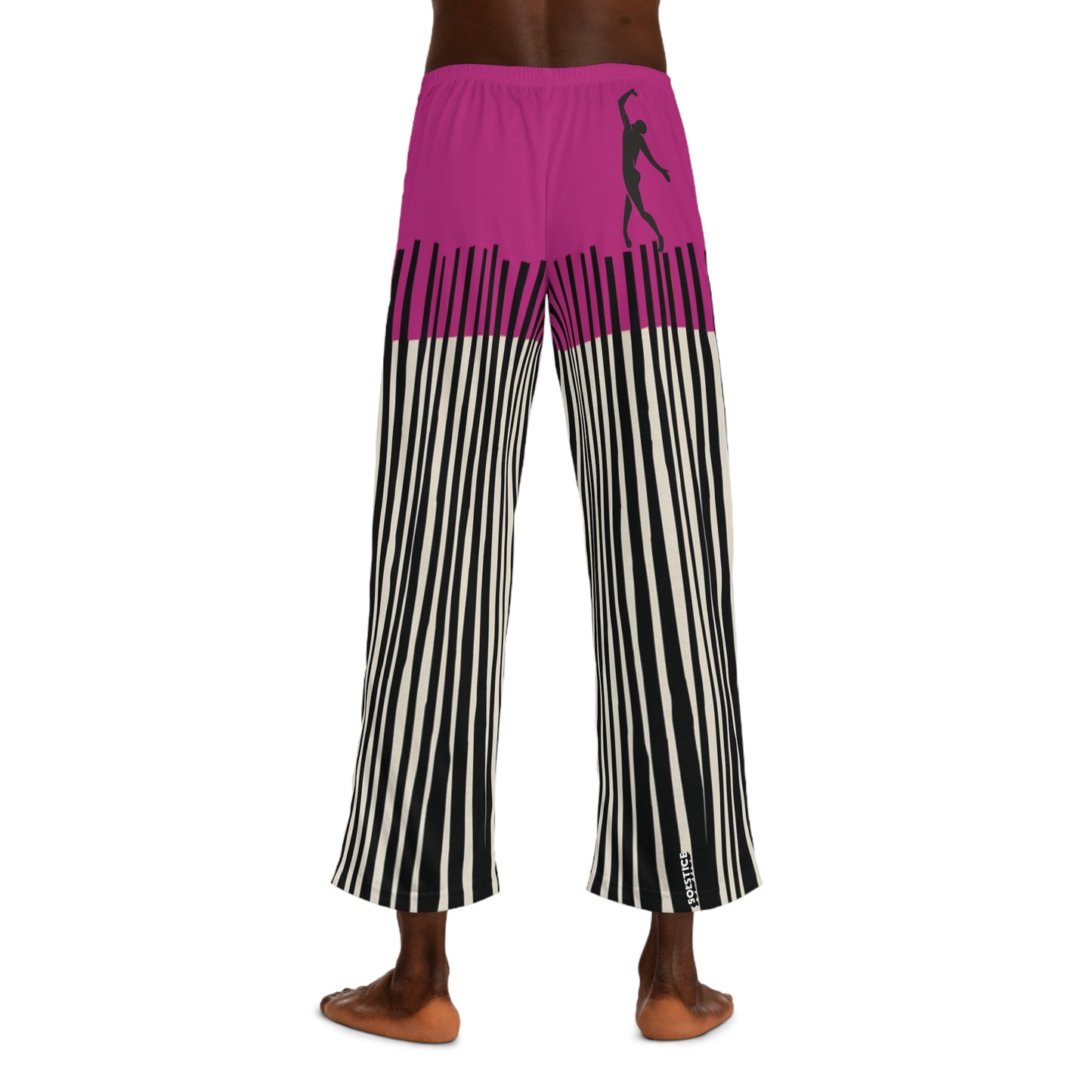 SOLSTICE Bamboo Men's Pajama DARK PINK Pants (AOP)