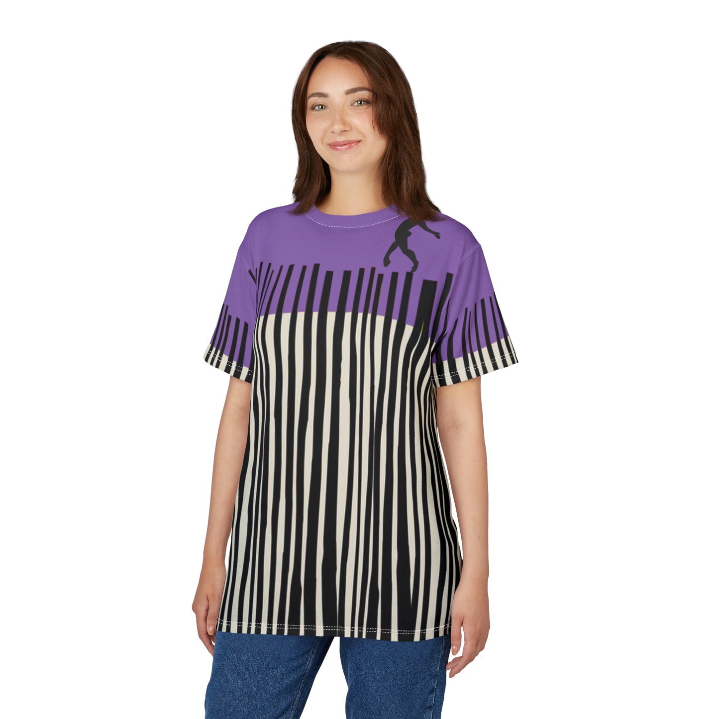 SOLSTICE Bamboo Unisex light purple Cut & Sew Tee (AOP)