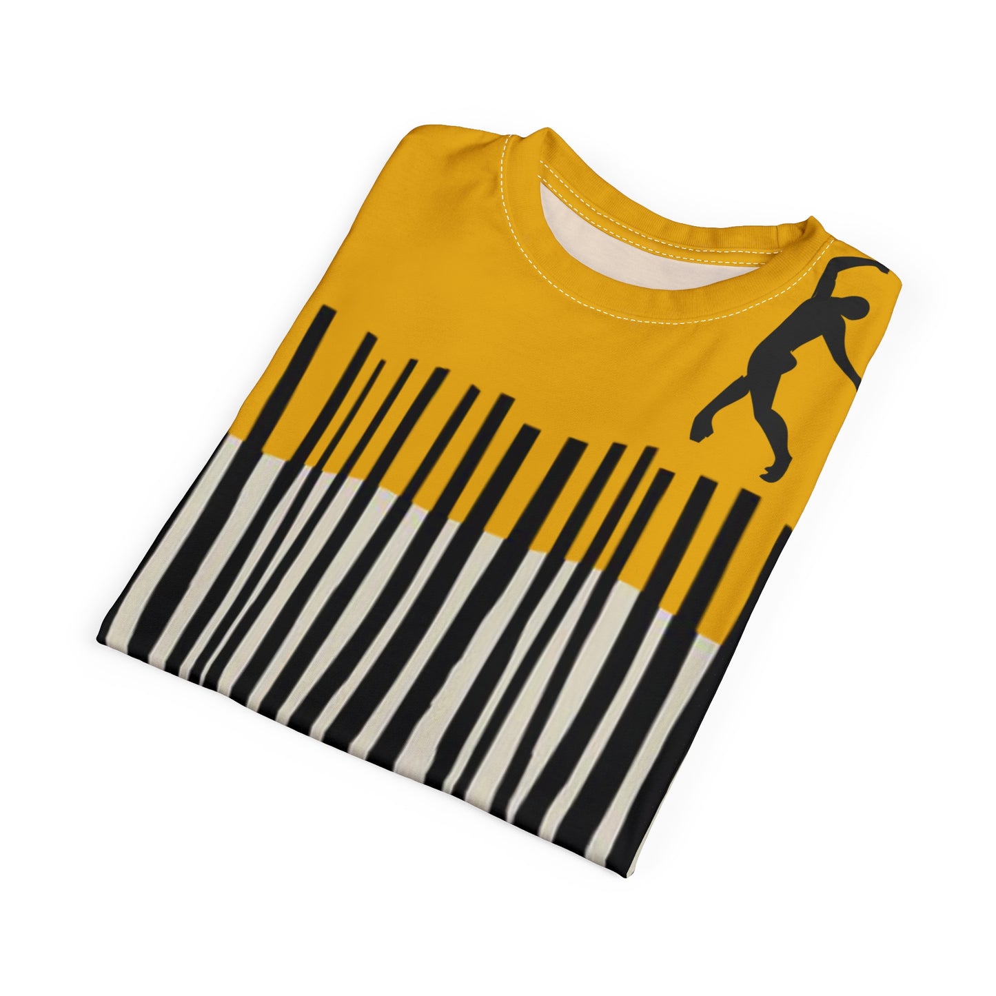 SOLSTICE Bamboo Unisex yellow Cut & Sew Tee (AOP)