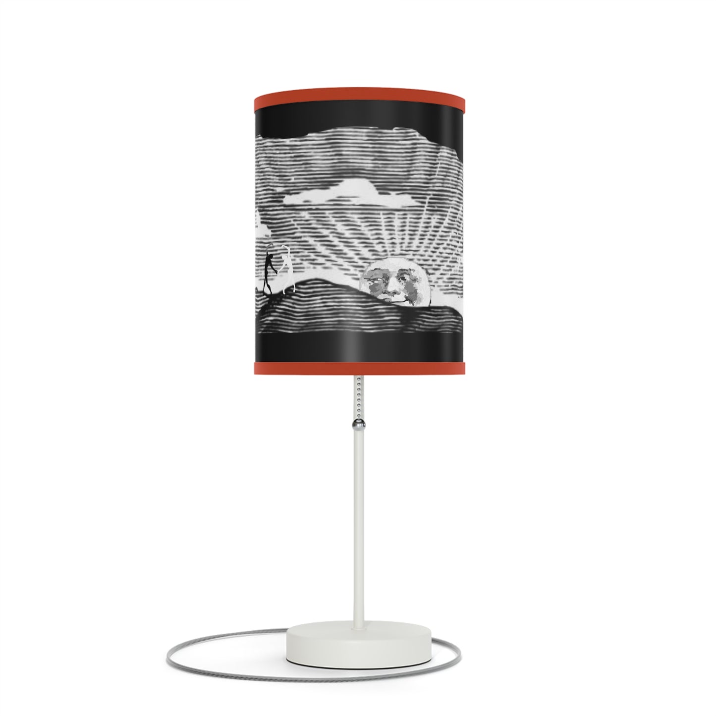 Solstice Engraved Sunrise Lamp on a Stand, US|CA plug