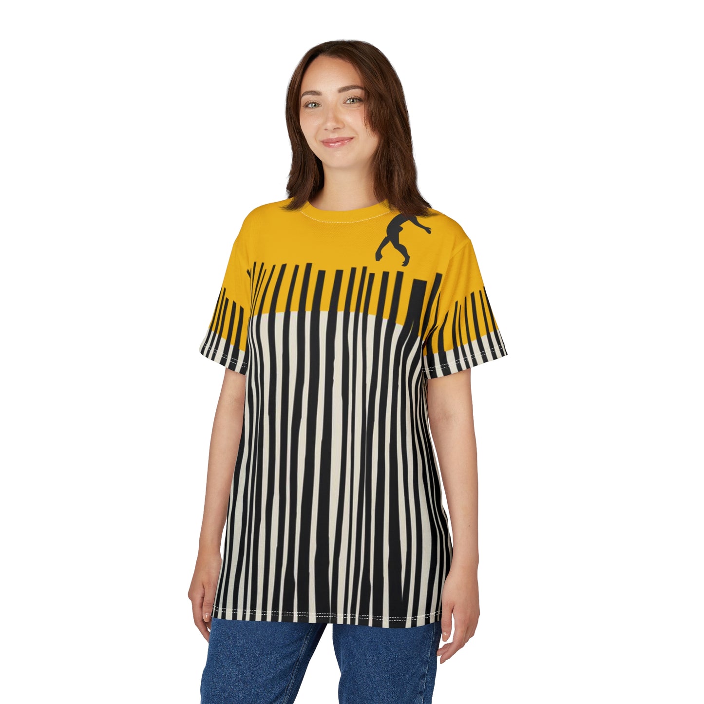SOLSTICE Bamboo Unisex yellow Cut & Sew Tee (AOP)