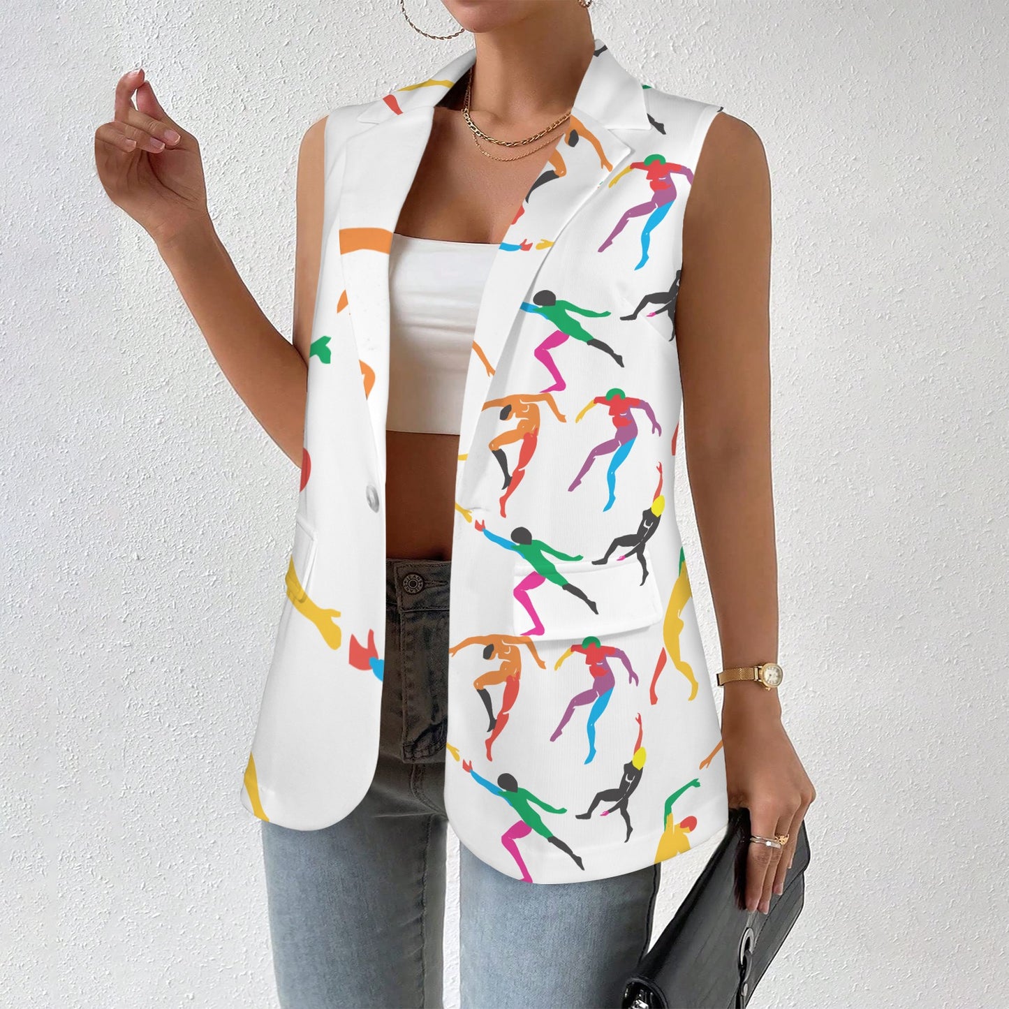 Women's Sleeveless Blazer popular fashion