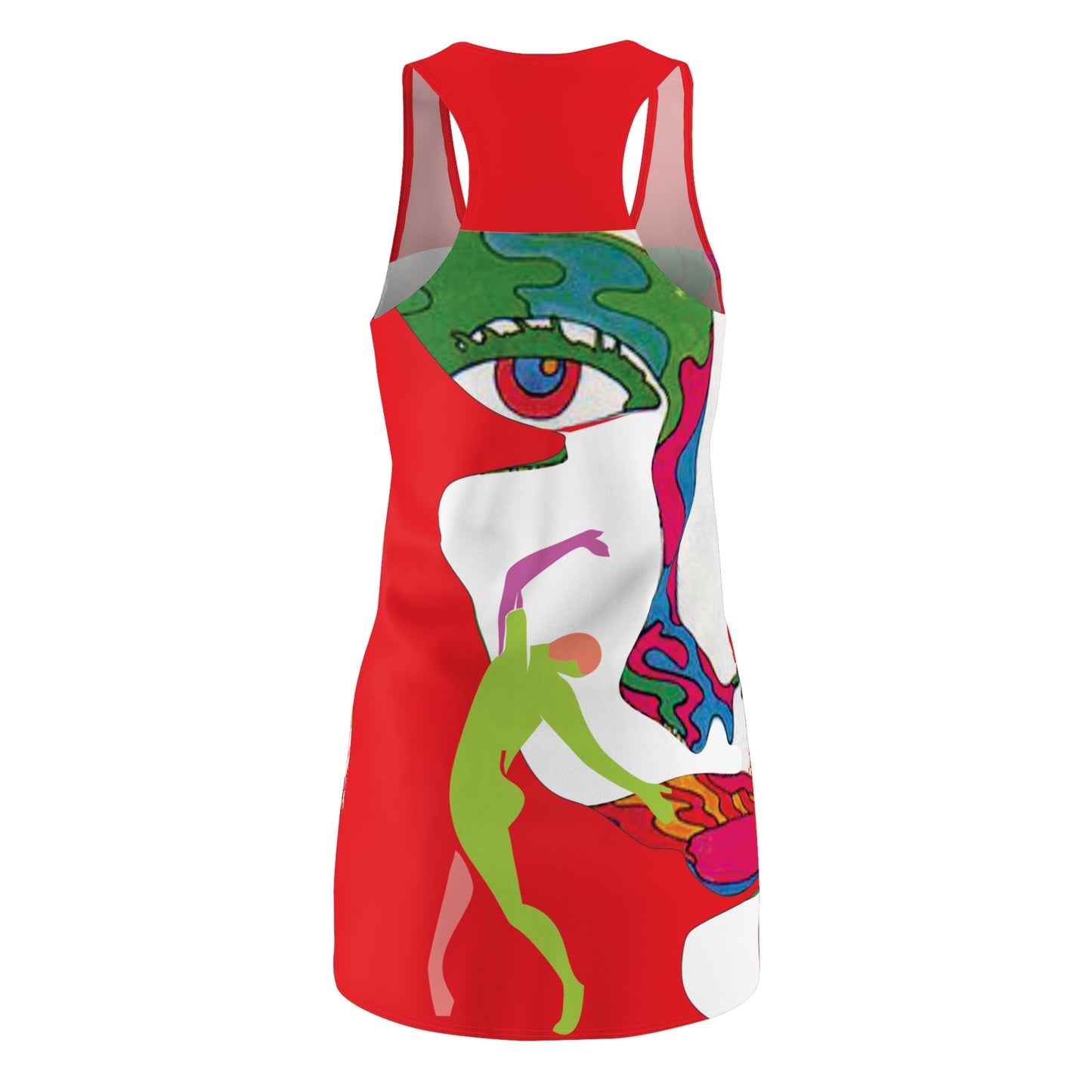 Women's POP ART Cut & Sew Racerback Dress (AOP)